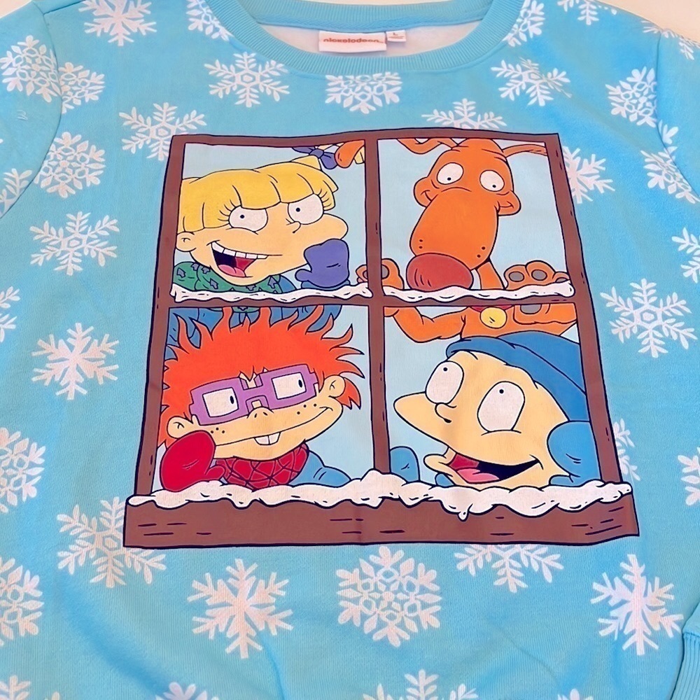 Nickelodeon New NWT Rugrats Winter Scene sweatsuit Kid's Size Large - Picture 2 of 11